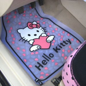 Hello Kitty Latex Carved Car Floor Mat