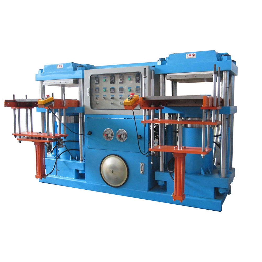 Two heads vulcanizing machine